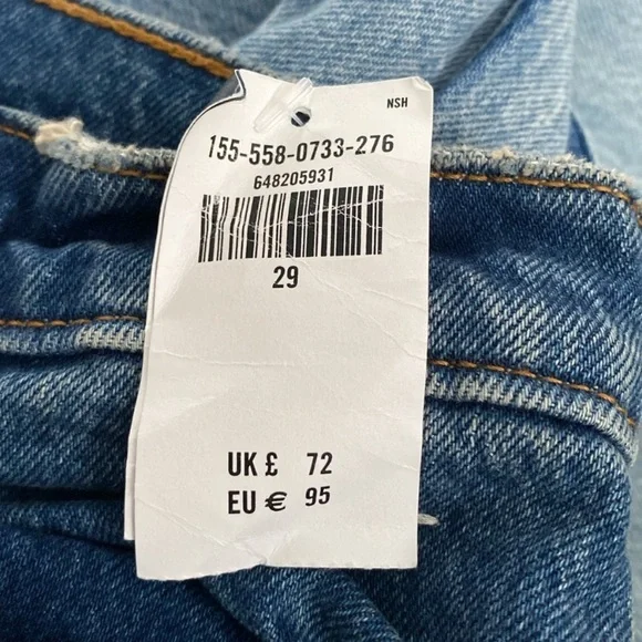 Abercrombie & Fitch Curve Love Ultra High Rise 90’s Straight Jeans Dark Denim - Picture 5 of 5